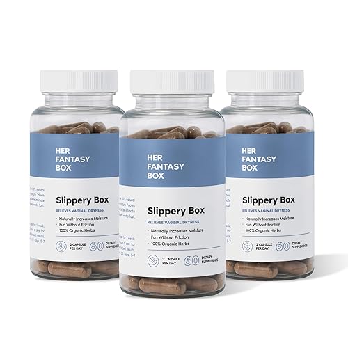 Slippery Box - Slippery Elm Bark Vaginal Moisturizer Capsule - 3 Pack