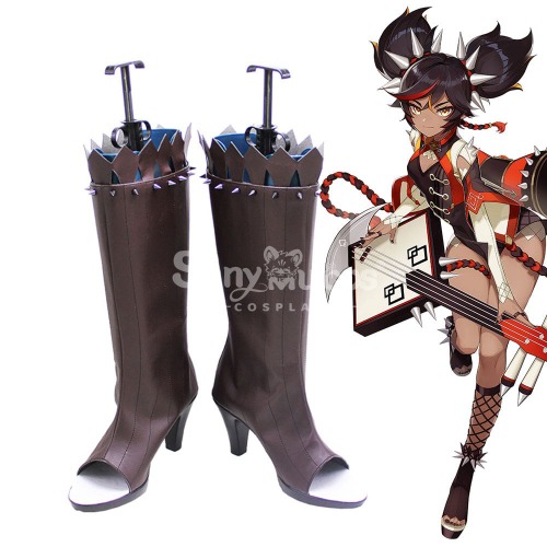 【In Stock】Game Genshin Impact Cosplay Xinyan Cosplay Shoes - 41