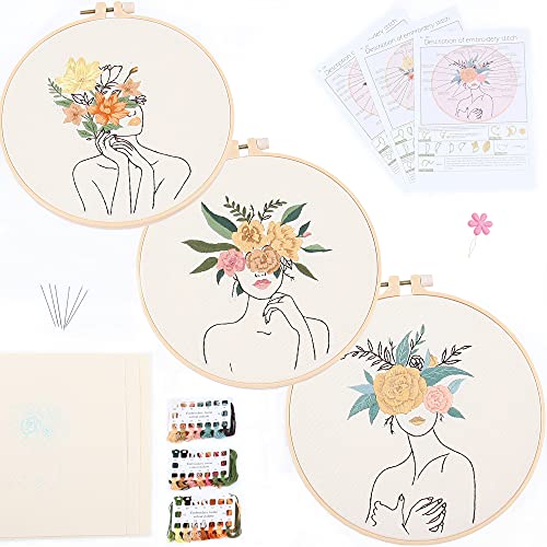 Cross Stitch Kit - Floral Lady 