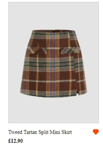 Tartan skirt