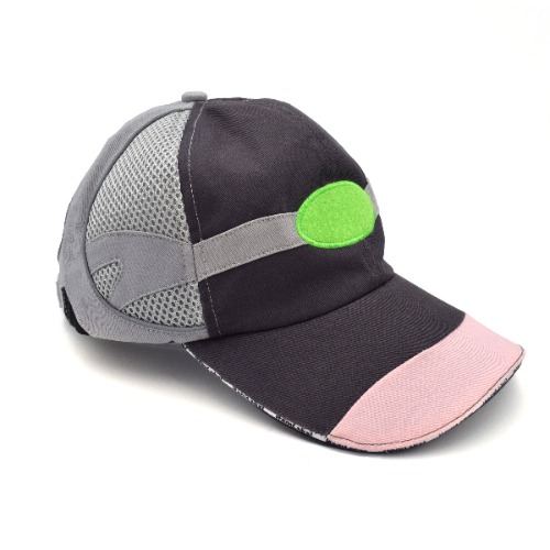 Grey & Pink Mesh Hat | Default Title