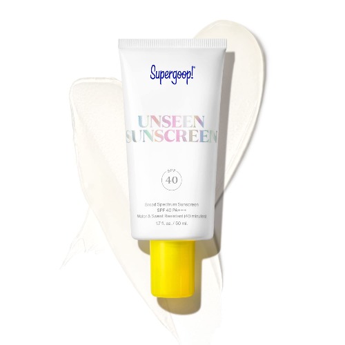 Supergoop! Unseen Sunscreen, 1.7 oz - SPF 40 PA+++ Reef-Friendly, Broad Spectrum Face Sunscreen & Makeup Primer - Weightless, Invisible, Oil Free & Scent Free - Beard Friendly - For All Skin Types - 1.7 Fl Oz (Pack of 1)