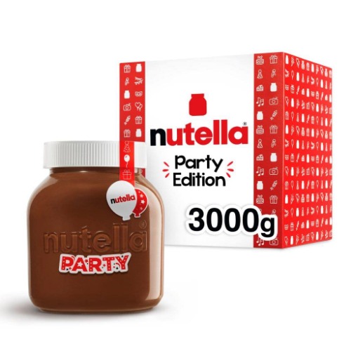 Ferrero nutella (R) im großen Glas – Nuss-Nugat-Creme für die Frühstücksparty – 1 x 3 kg