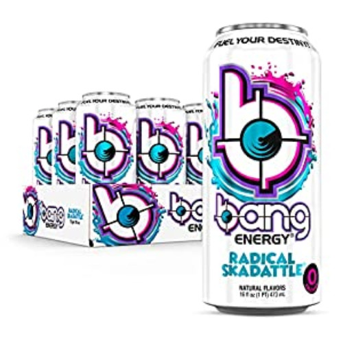 Bang Energy Radical Skadattle, Sugar-Free Energy Drink, 16-Ounce (Pack of 12) - Radical Skadattle