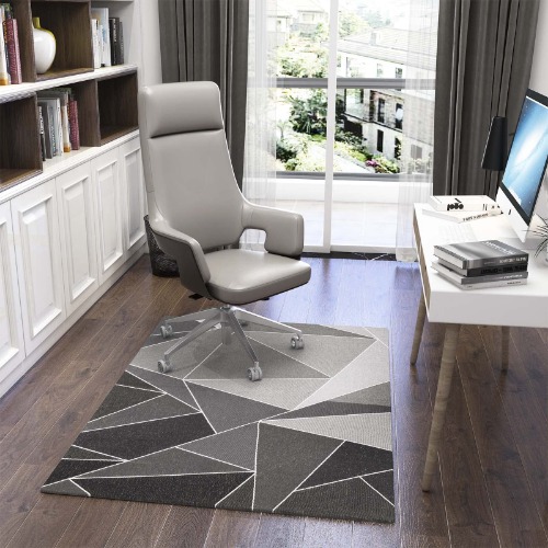 Luxury Office Chair Mat for Carpeted Floor High Pile, Desk Chair Mat Hardwood Floor, 47''X36'' Protector Chair Carpet for Home Office Protects Wood Floor, Heavy Duty Anti-Slid Stop Noise, Carrara - 59 inch - Carrar