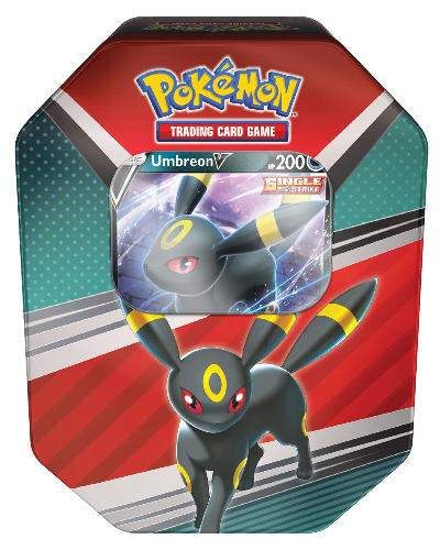 Pokémon TCG: V Tin Heroes Umbreon (1 Folienkarte und 4 Boosterpackungen) - 