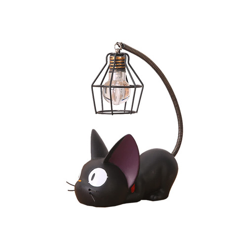 Fantasievolles Harz Katze Tier Nachtlicht Ornament Dekoration，süße Katze Nachttischlampe, Süße Tischlampe Harz Handwerk Desktop Lampe - Drahtmodelle