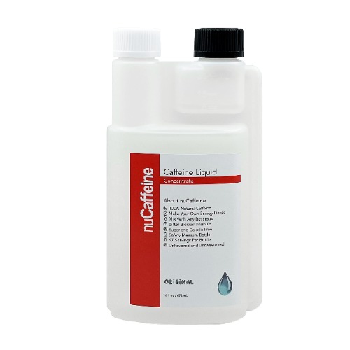 nuCaffeine Unflavored – 16 oz of 100% Natural Caffeine Liquid from Coffee Beans | NEW FORMULA: Better Bitter-Blockers, Zero Taste and Zero Sugar | Make Your own Energy Drinks | 47 Servings per Bottle | Concentrate - Mix with Other Drinks or Water - 16 Fl Oz (Pack of 1)