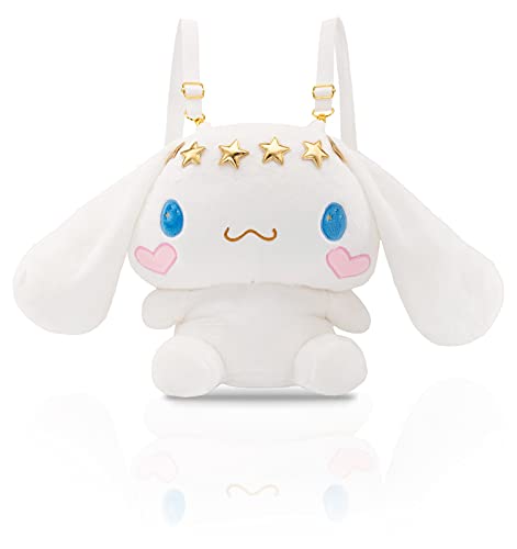 Roffatide Anime Cartoon Cute Cinnamoroll Dog Plush Doll Backpack Kawaii Lolita JK Girls Bag Birthday Gifts White - Cinnamoroll