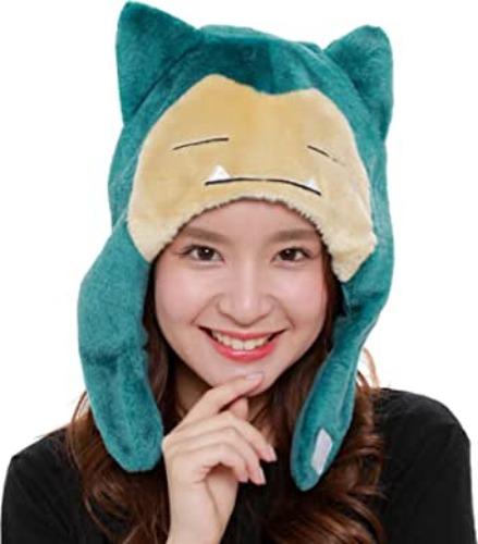 SAZAC Kigurumi Hat - Pokemon - Snorlax - Cozy Costume Beanie Cap - Adult Size