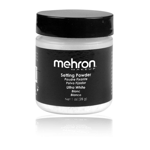 mehron UltraFine Setting Powder - Ultra White - 1 oz Weiß