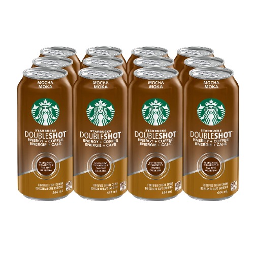 Starbucks Double Shot Mocha, 444 mL Cans, 12 Pack - Mocha Mocha