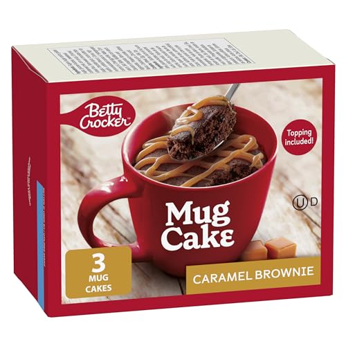 Caramel Fudge Brownie Mug Cakes