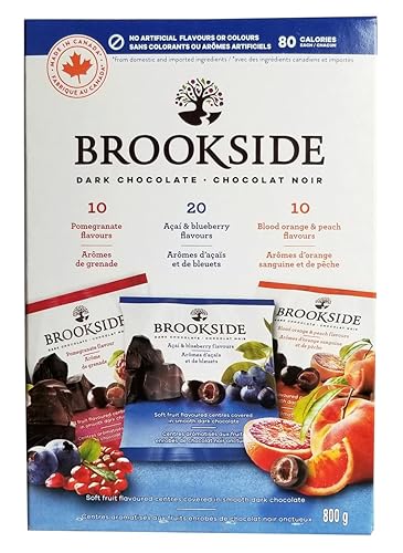 Brookside Dark Chocolate Noir Variety Pack, 800 Grams - Dark Chocolate Noir