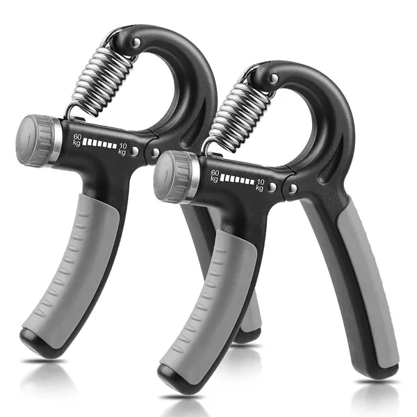 NIYIKOW 2 Pack Grip Strength Trainer, Hand Grip Strengthener, Adjustable Resistance 11-132Lbs (5-60kg), Non-Slip Gripper, Perfect for Musicians Athletes and Hand Rehabilitation Exercising