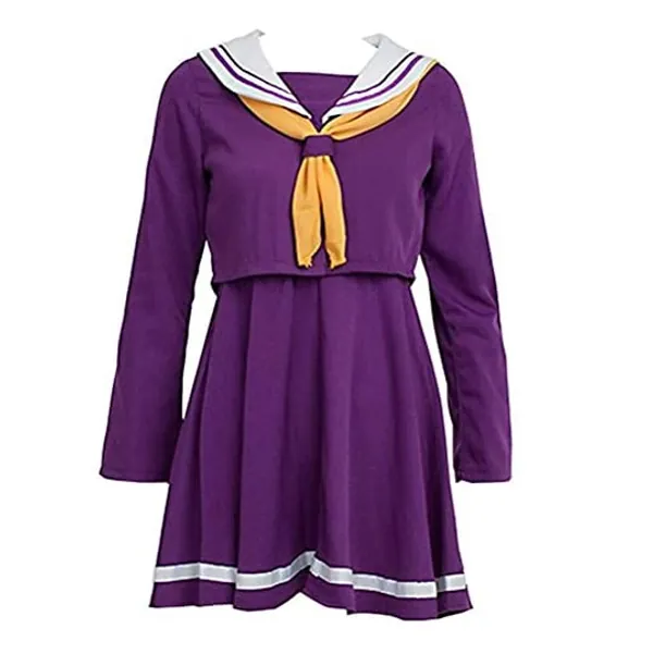 Poetic Walk NO Game NO Life Shiro Sailor Suit Cosplay Costume Dress