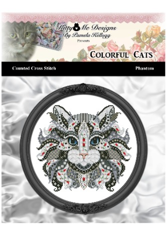 Colorful Cats Phantom Counted Cross Stitch Chart by Kitty and Me Designs — Cross Stitch Boutique