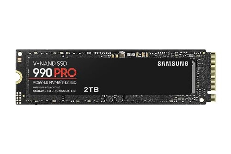 Samsung 990 PRO Series - 2TB PCIe Gen4. X4 NVMe 2.0c - M.2 Internal SSD (MZ-V9P2T0B/AM) - 990 PRO - 2TB