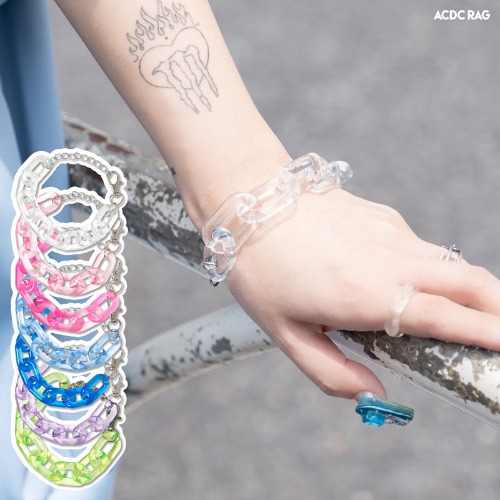 Clear Chain Bracelet | BLUE / FREE