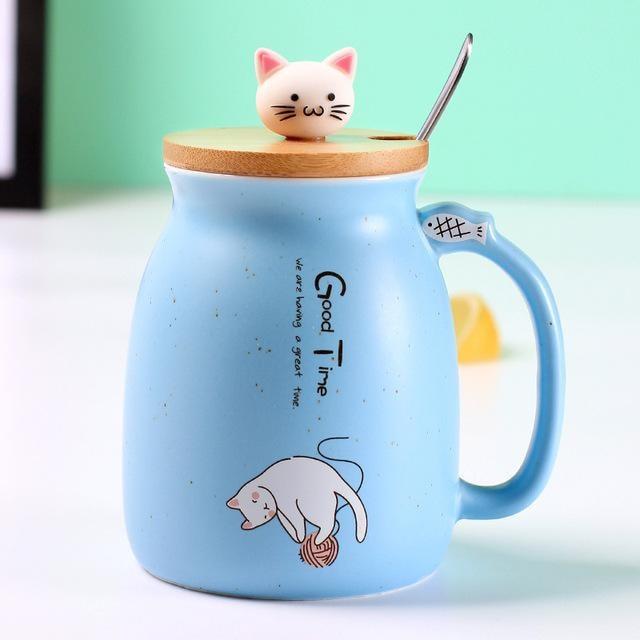 Multi Purpose Kitten Mug - Blue