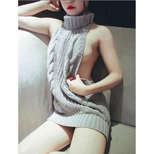 Virgin Killer Dress - Grey