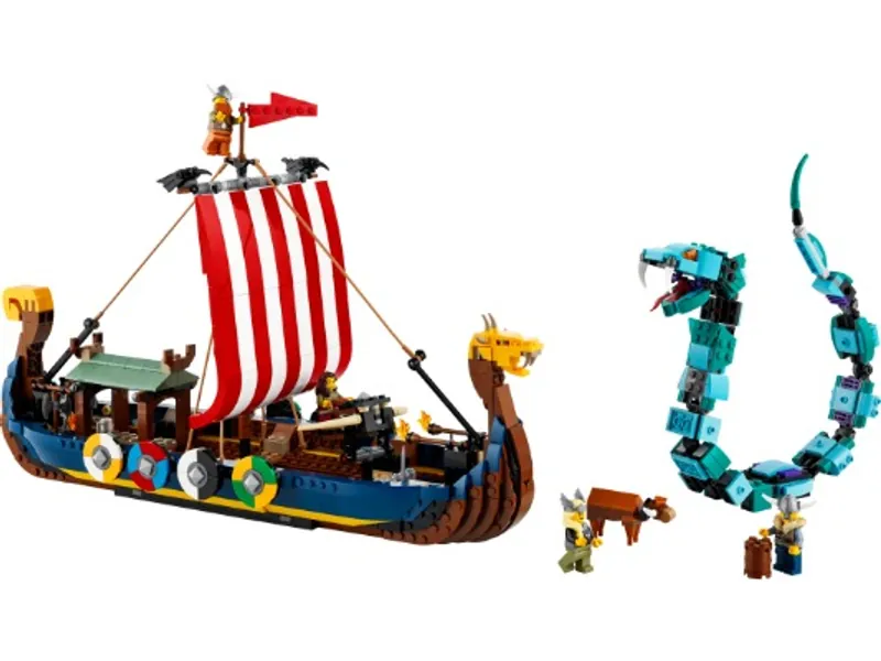 Viking Ship and the Midgard Serpent 31132 | Creator 3-in-1 | Buy online at the Official LEGO® Shop US 