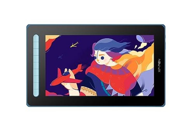 Drawing Tablet with Screen - 13 inch Graphic Tablet XPPen Artist 13 2nd, Digital Drawing Pad with Innovative X3 Chip for Art Design, Fully-Laminated Display Compat with Windows, Apple, Android(Blue) - 13inch - Artist 13 2nd gen - Blue