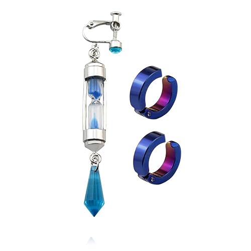 KangShun The Case Study of Vanitas Cosplay Earring,Anime Vanitas Cosplay Ear Clip for women - E244-1 AND E247