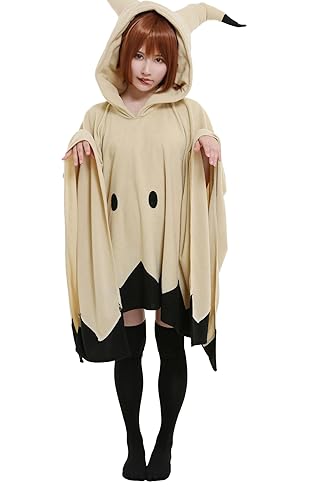 haikyuu Anime Cape kawaii Cloak With Glove Hooded Hat Cosplay Costume Cute Blanket Home Wear - One Size - Khaki