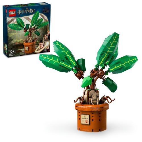 LEGO® Harry Potter™ Mandrake 76433 Plant Toy Figure and Pot, Magical Creature,Toy Idea for Girls, Boys and Any Fan,Playset for Imaginative Kids, Decor Idea