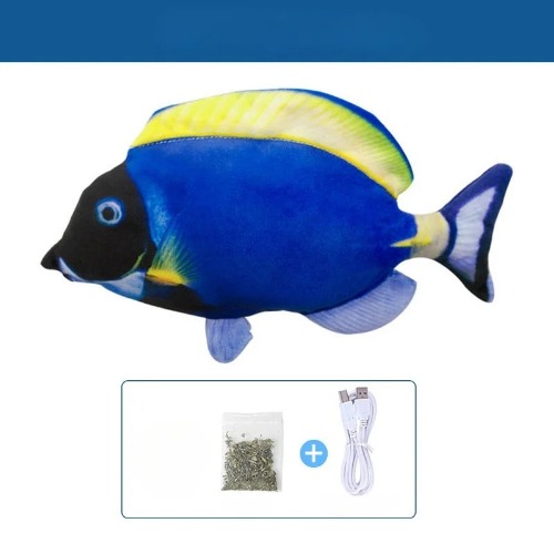 USB-Charged Electronic Cat Toy Simulation - Blue
