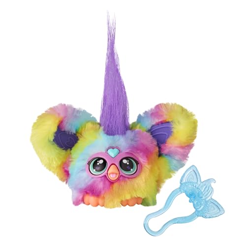 Furby Furblets Ray-Vee Mini Friend, 45+ Sounds, Electronica Music & Furbish Phrases, Electronic Plush Toys for Girls & Boys 6 Years & Up, Rainbow - Ray-Vee (Electronica Music)
