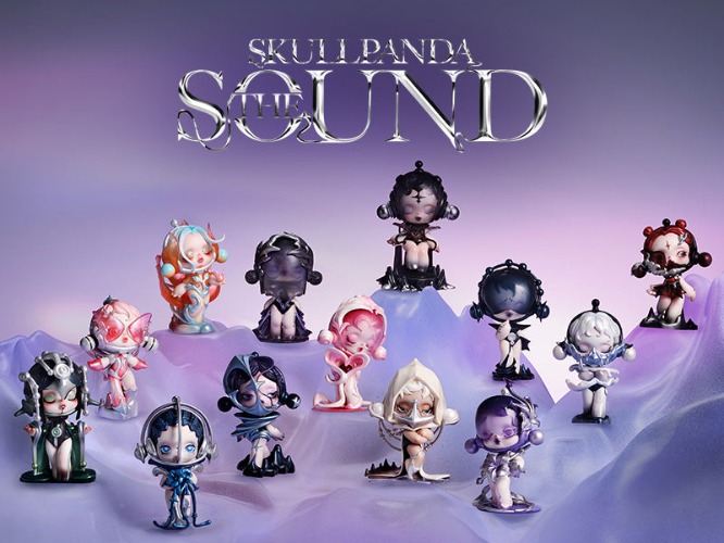 Skullpanda The Sound Series figures by POP MART - Single Blind Box