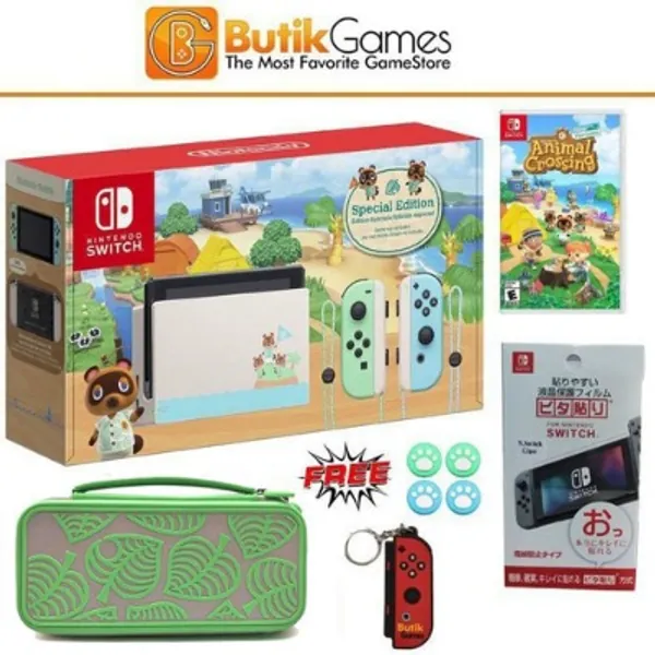 Nintendo Switch Console V2 Animal Crossing Limited Edition - Console Only di Butikgames | Tokopedia