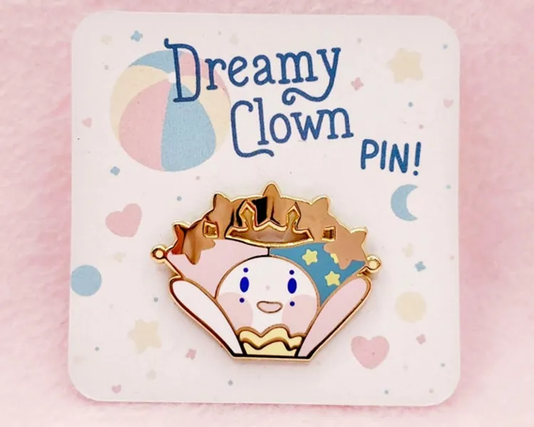Dreamy Clown Enamel Pin | Etsy