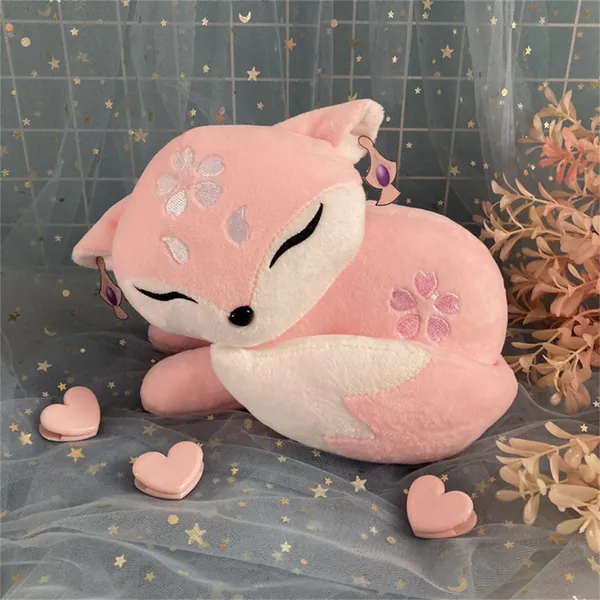 Genshin Plush, Genshin Impact Yae Miko Pink Fox, Handmade Plush Toys, genshin imapct Fox Plush