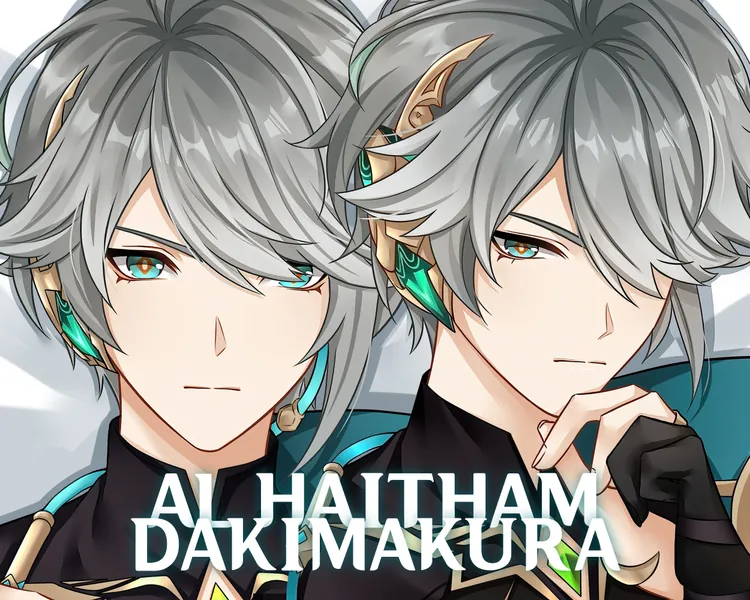 Genshin Impact-Al Haitham-Dakimakura Anime Hugging Body Pillow Cover Case, Special Edition Gift