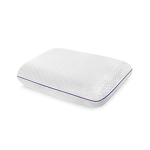 SensorPEDIC ThermaGel Cooling Memory Foam Pillow, Nanotex Coolest Comfort Fabric technology, Ventilated Design for Maximum Airflow, Medium Support, Oversized for All Sleep Styles, White, Standard Size