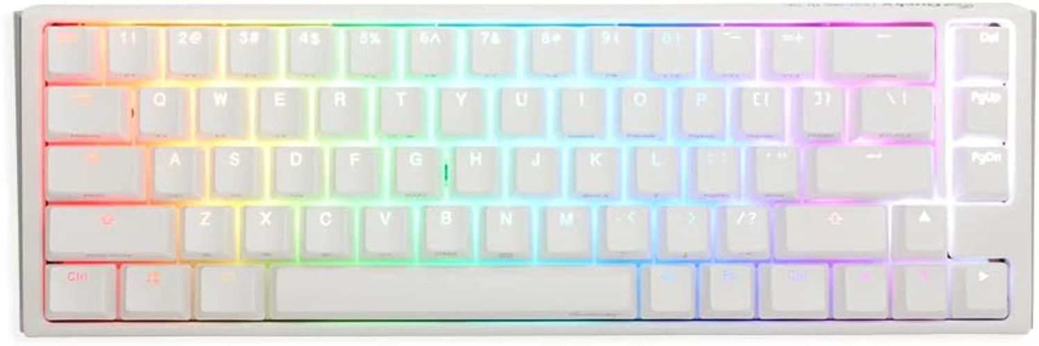 Ducky One 3 SF Pure White 65% Hotswap RGB Mechanical Keyboard (Cherry MX Brown) - Cherry MX Brown