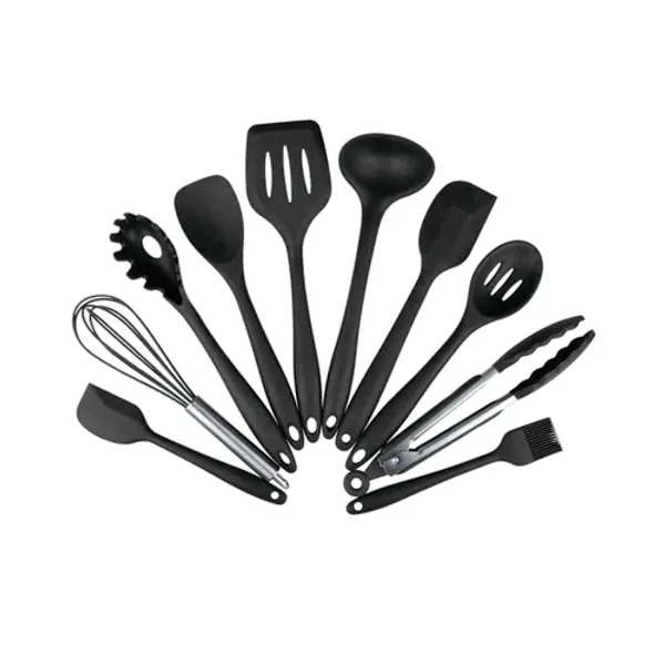 Kitchen Utensil Set by Living Simply House - Black