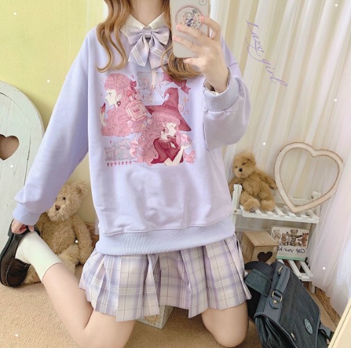 Pastel Witch Crewneck - Purple / XXL