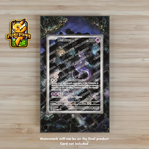 Mewtwo 151 AR Custom Pokemon Display Case