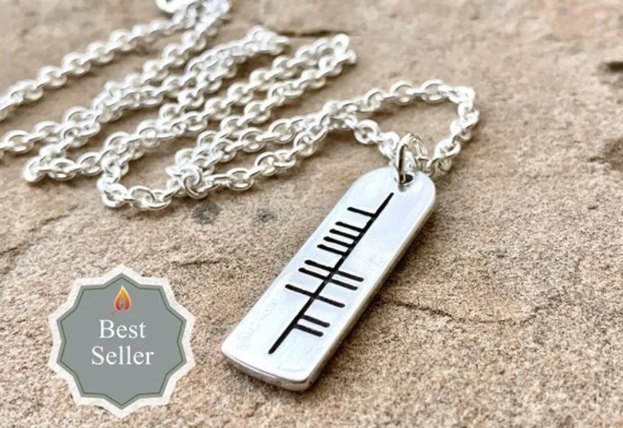 The Ogham 'laoch' Warrior Stone Sterling Silver | Etsy