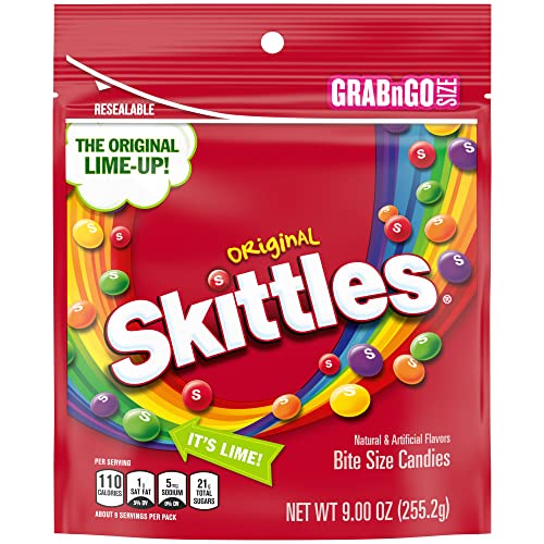 SKITTLES Original Chewy Candy Grab N Go, 9 oz Bag