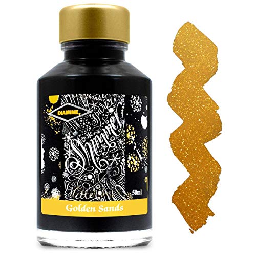 Diamine Shimmering Golden Sands Ink 50 ml - Yellow