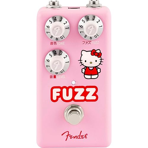 Fender Hello Kitty Fuzz Pedal, Easy to use Volume, Tone, and Fuzz Controls