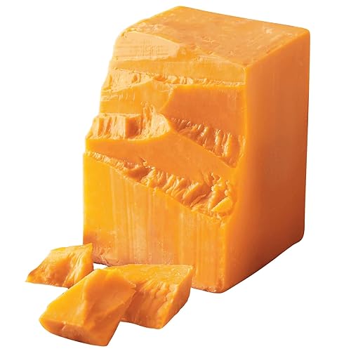 The Wisconsin Cheeseman Aged Sharp Cheddar - Gourmet Wisconsin Cheddar, Tangy and Traditional Flavor, Perfect Snack for Appetizers, Charcuterie Boards, or Red and White Wine Pairings - 1 lb. - Cheddar - 1 Pound (Pack of 1)