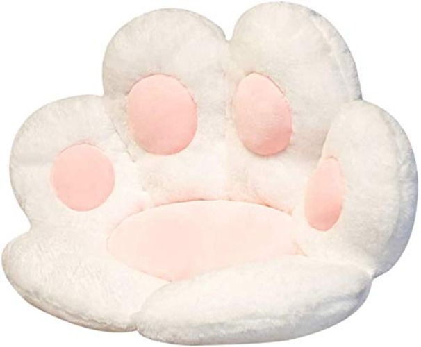 Niedliches Sitzkissen, Plush Kissen, Katzenpfoten-Stuhlkissen Schreibtischstuhlkissen, Kawaii Sofa Warme Hautfreundliche Bodenmatte Winter Plüsch Kissen für Kinder & Erwachsene, 60x70cm Type D