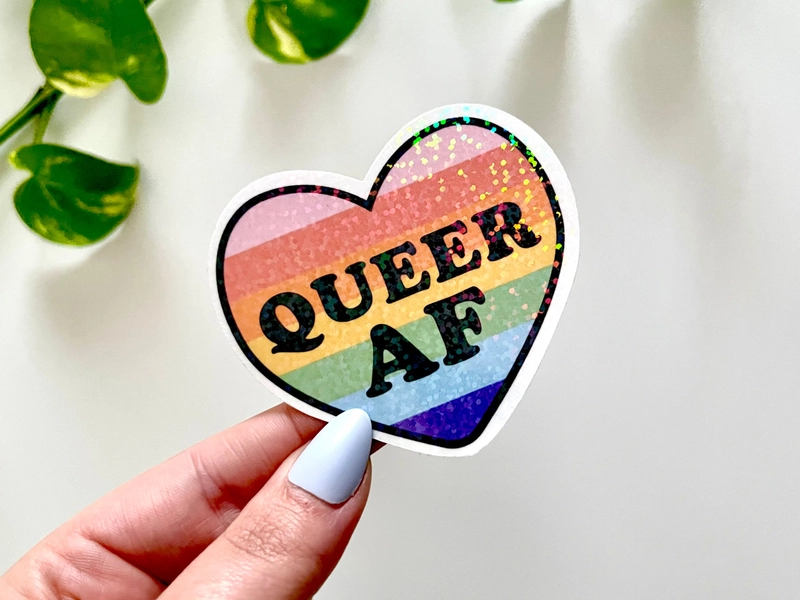 Holographic Queer Waterproof Sticker