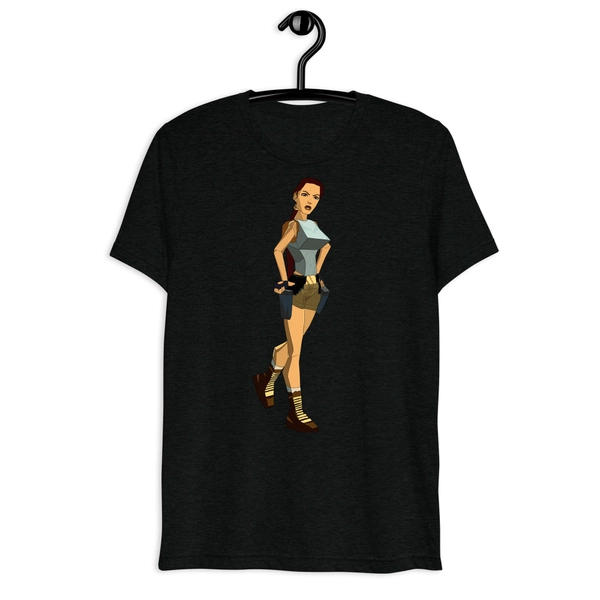 Vintage Tomb Raider Shirt - Unisex Graphic Tee - Lara Croft Inspired - Adventurer Gaming Merch - Gift for Gamers - Customizable Colors